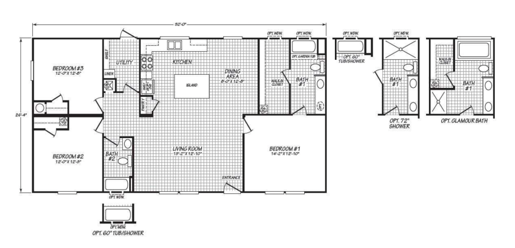 Fleetwood 28’X52’ 3 Bedroom 2 Bath